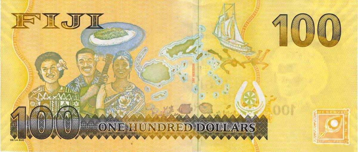 Back of Fiji p119r: 100 Dollars from 2013