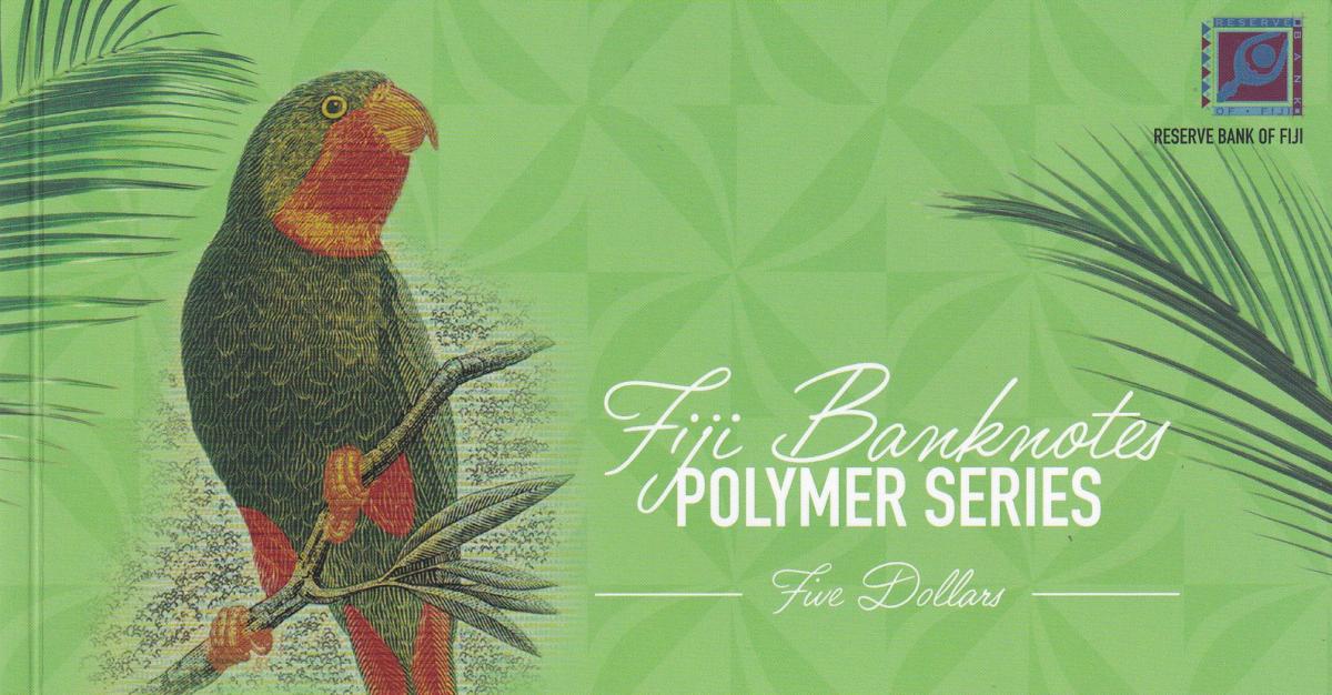 Front of Fiji p125b: 5 Dollars from 2025