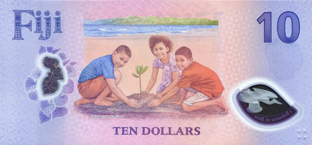Back of Fiji p126a: 10 Dollars from 2025