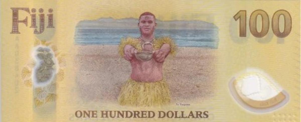 Back of Fiji p129a: 100 Dollars from 2025