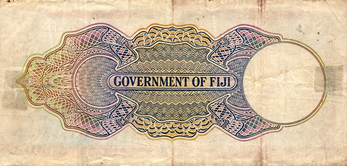Back of Fiji p38e: 10 Shillings from 1941
