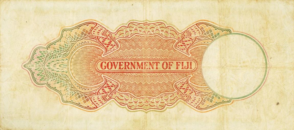Back of Fiji p40f: 1 Pound from 1951