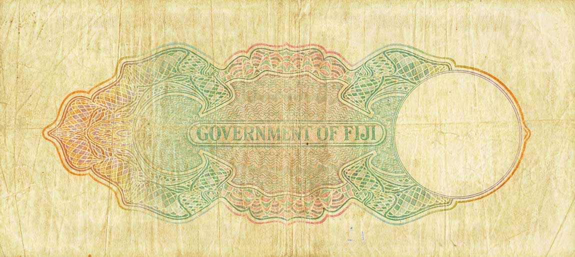 Back of Fiji p41c: 5 Pounds from 1946