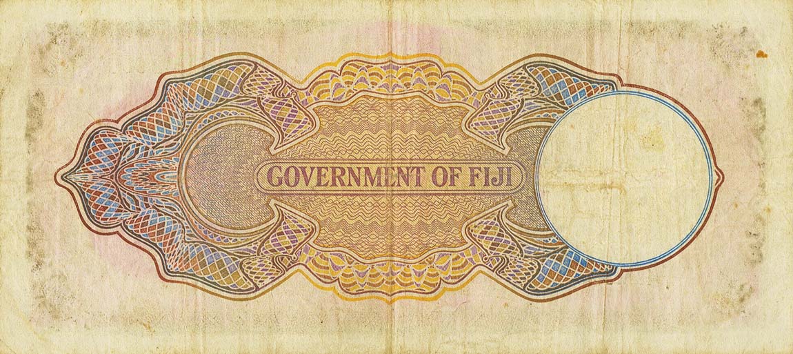 Back of Fiji p43d: 20 Pounds from 1948