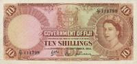 p52b from Fiji: 10 Shillings from 1961