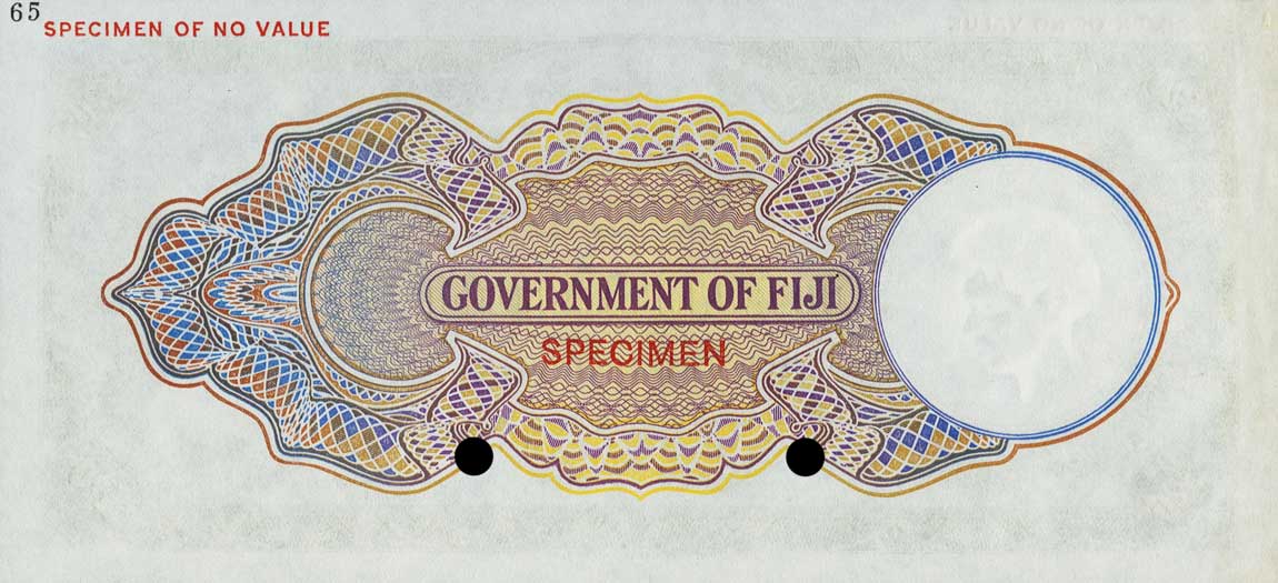 Back of Fiji p56cs: 20 Pounds from 1953