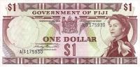 Gallery image for Fiji p65a: 1 Dollar from 1971