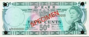 Gallery image for Fiji p70s2: 50 Cents