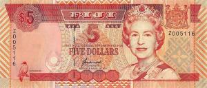 Gallery image for Fiji p97r: 5 Dollars