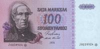 p109r1 from Finland: 100 Markkaa from 1976