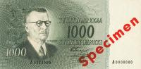 Gallery image for Finland p93s: 1000 Markkaa