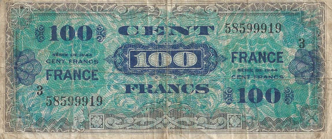 Front of France p118b: 100 Francs from 1944