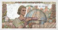 p132d from France: 10000 Francs from 1951