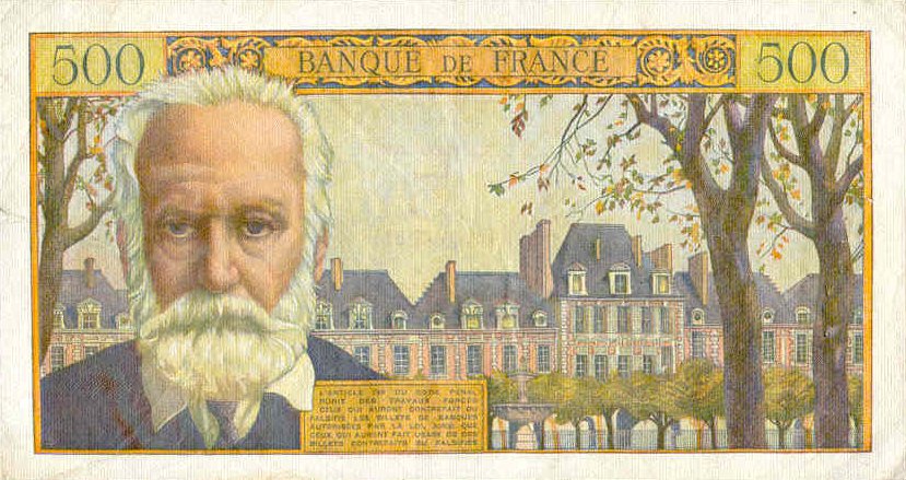 Back of France p137b: 5 Nouveaux Francs from 1959