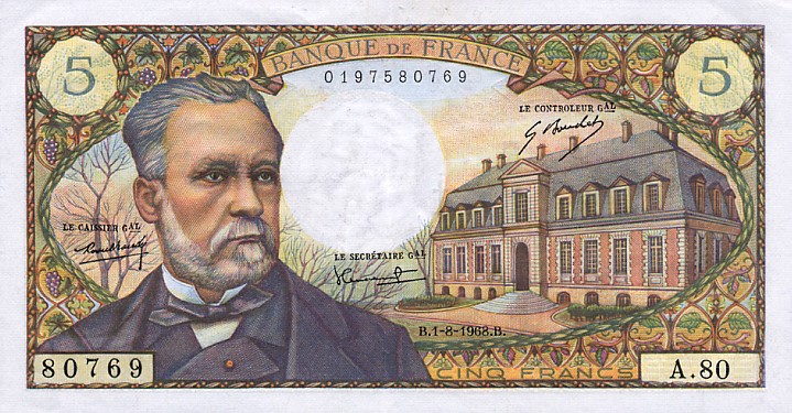 Front of France p146b: 5 Francs from 1967