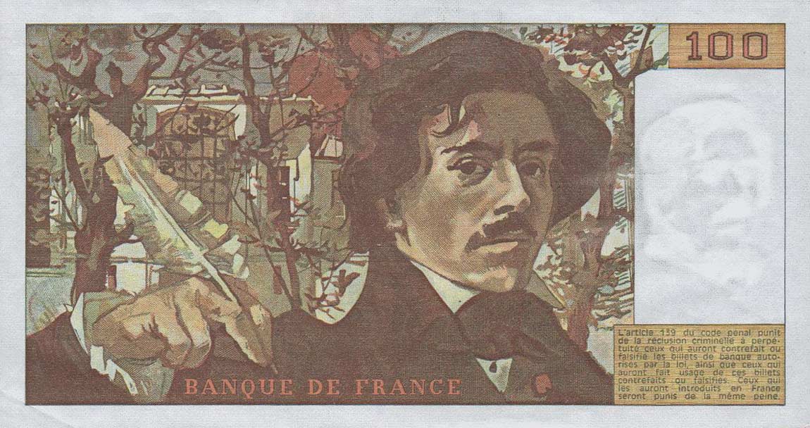 Back of France p153: 100 Francs from 1978