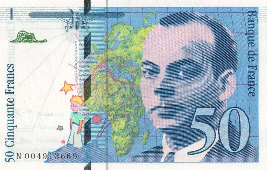 Front of France p157a: 50 Francs from 1992