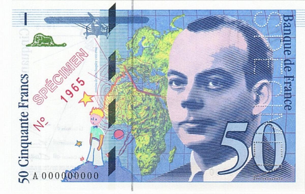 Front of France p157s: 50 Francs from 1992