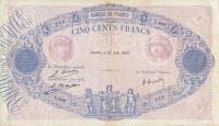 p66j from France: 500 Francs from 1922