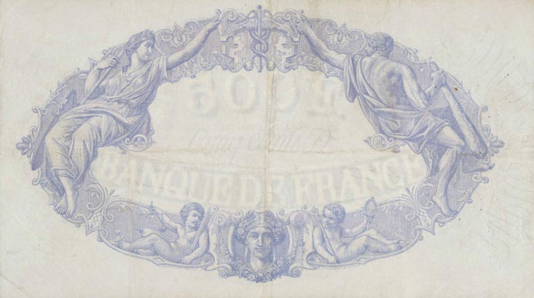 Back of France p66k: 500 Francs from 1926