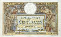 Gallery image for France p78b: 100 Francs from 1926