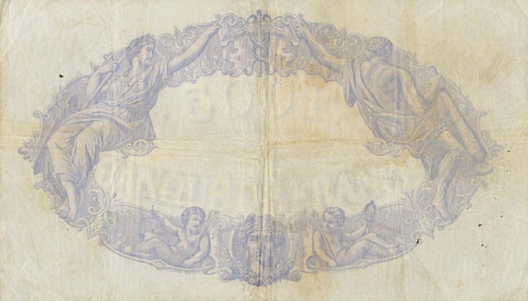 Back of France p88a: 500 Francs from 1937