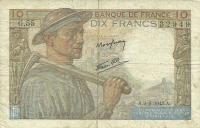 p99d from France: 10 Francs from 1942