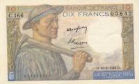 Gallery image for France p99f: 10 Francs from 1947