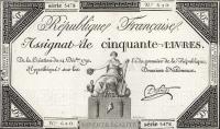 Gallery image for France pA72: 50 Livres from 1792