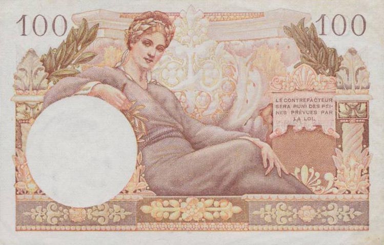 Back of France pM9: 100 Francs from 1947