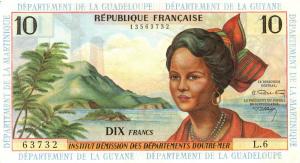 Gallery image for French Antilles p8b: 10 Francs