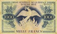 Gallery image for French Equatorial Africa p19a: 1000 Francs