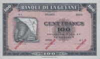 Gallery image for French Guiana p13s: 100 Francs