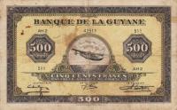 Gallery image for French Guiana p14b: 500 Francs