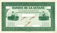 Gallery image for French Guiana p15s: 1000 Francs