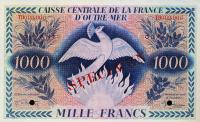 Gallery image for French Guiana p18s: 1000 Francs