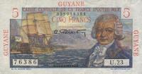 Gallery image for French Guiana p19a: 5 Francs