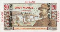 Gallery image for French Guiana p21s: 20 Francs