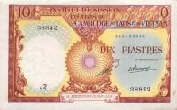 Gallery image for French Indo-China p102a: 10 Piastres