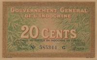p86a from French Indo-China: 20 Cents from 1939
