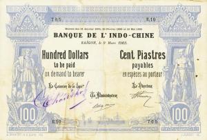 Gallery image for French Indo-China p32: 100 Dollars