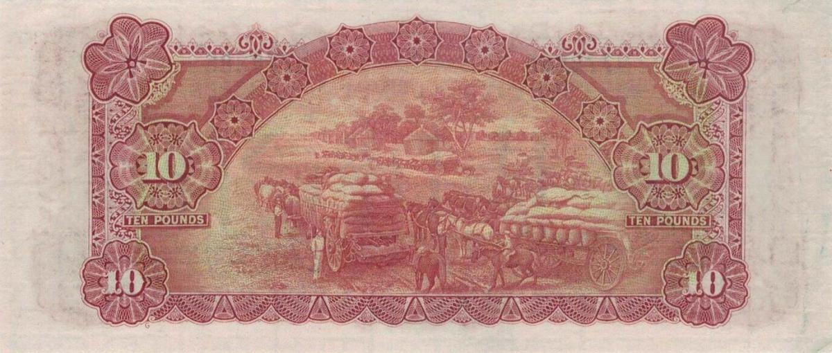 Back of Australia p18b: 10 Pounds from 1925