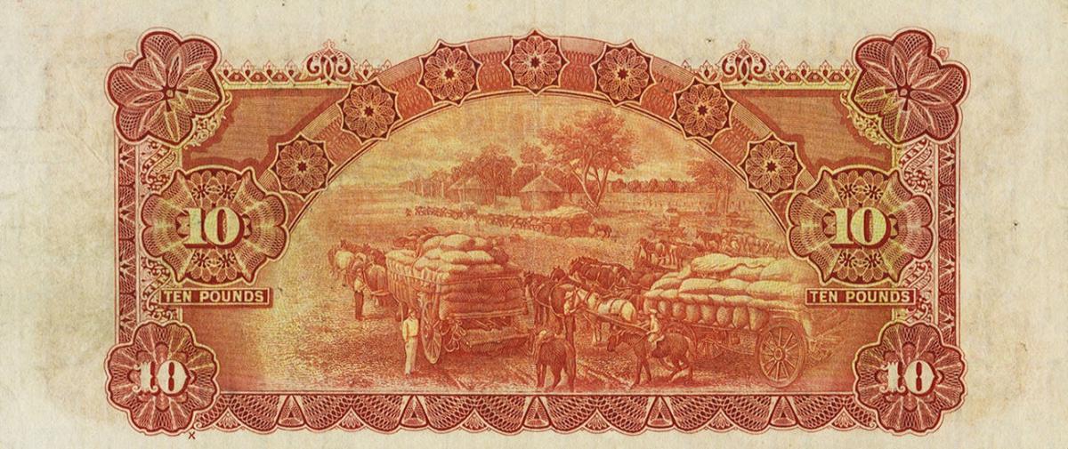 Back of Australia p18c: 10 Pounds from 1933