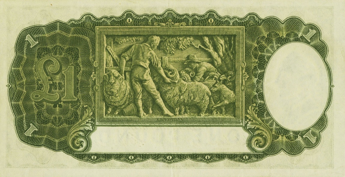 Back of Australia p26r2: 1 Pound from 1938