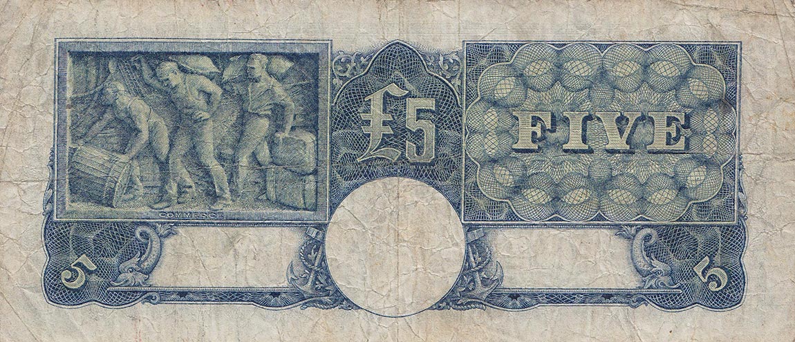 Back of Australia p27b: 5 Pounds from 1941