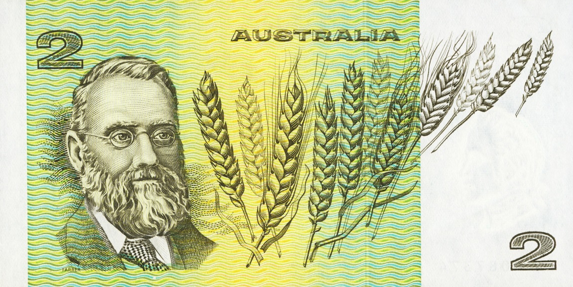 Back of Australia p43c: 2 Dollars from 1974