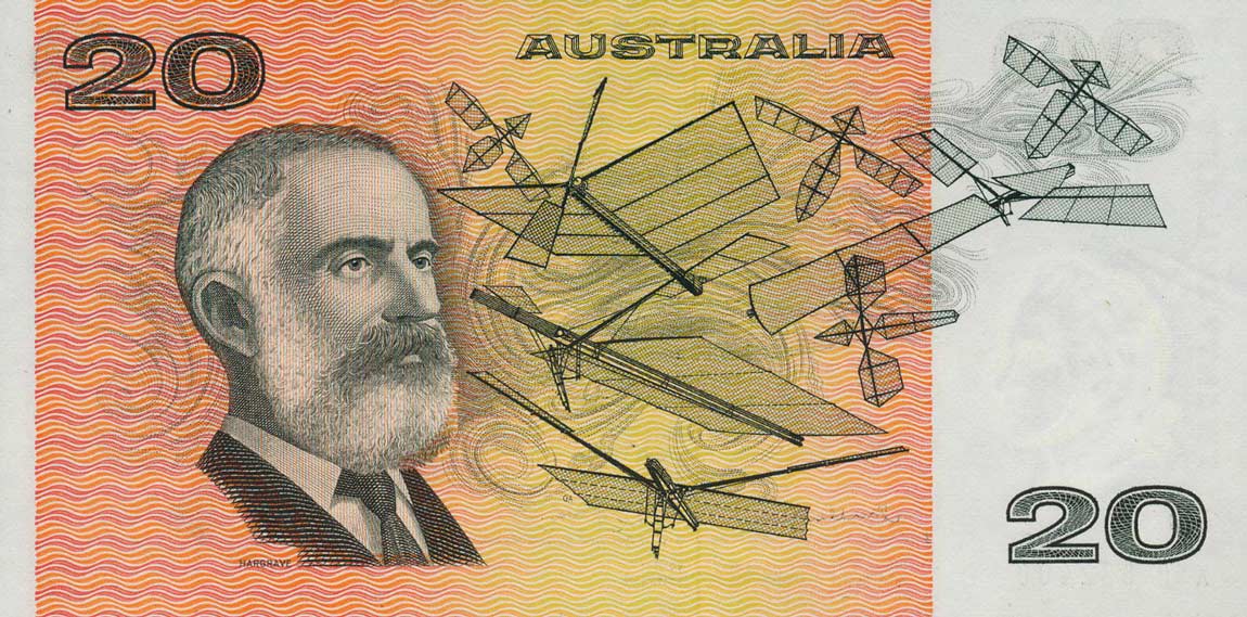 Back of Australia p46b: 20 Dollars from 1974