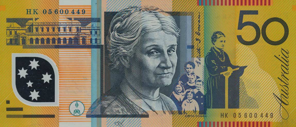 Back of Australia p60c: 50 Dollars from 2005