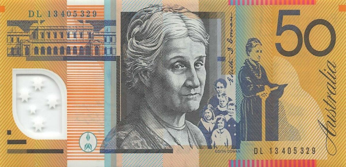 Back of Australia p60k: 50 Dollars from 2013