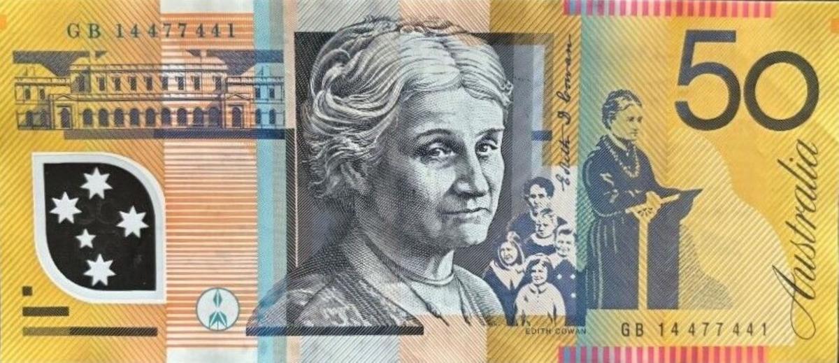 Back of Australia p60l: 50 Dollars from 2014